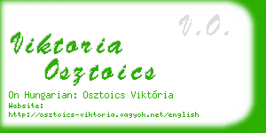 viktoria osztoics business card